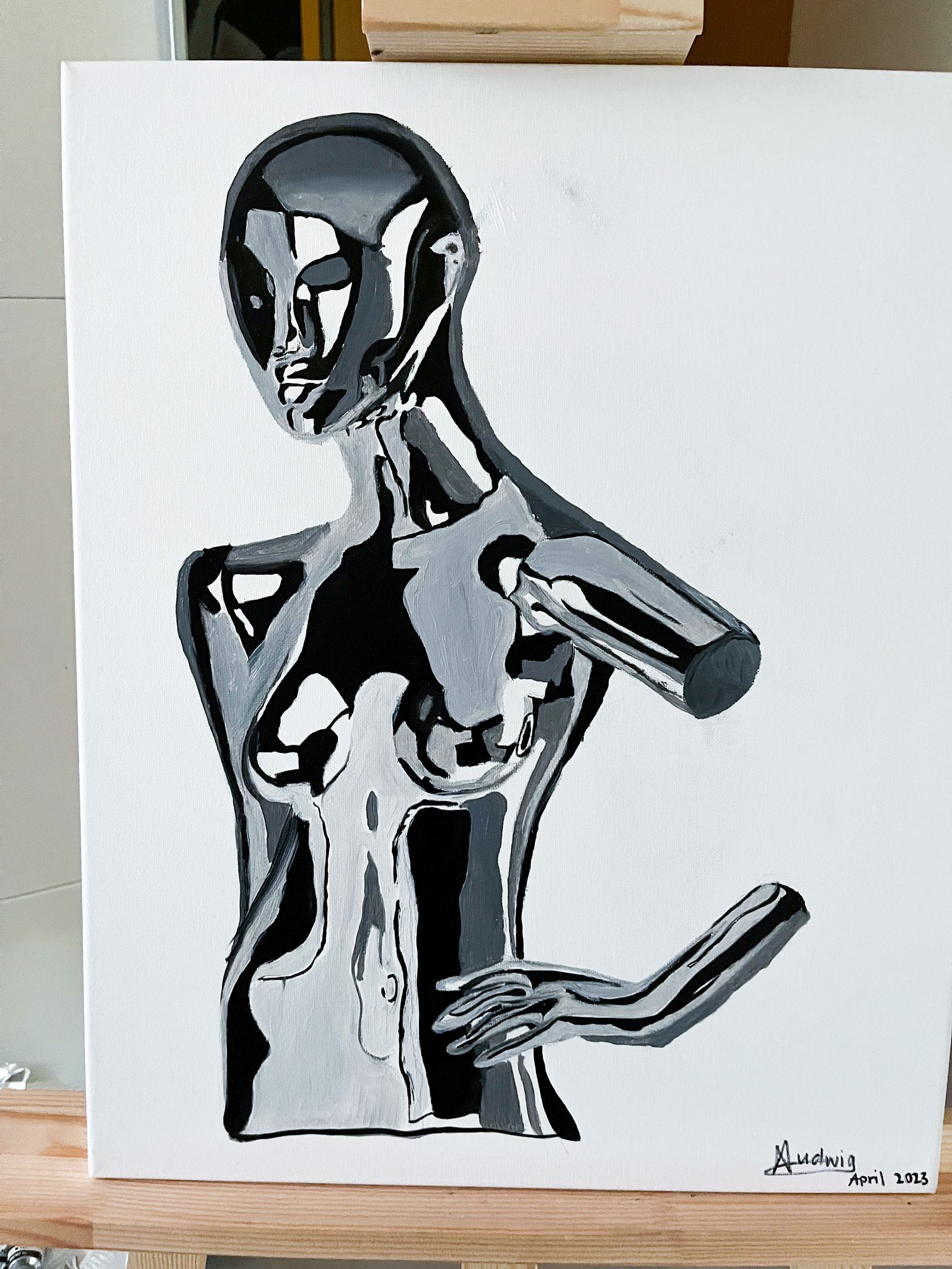 Metalic Woman 2 40x50 cm