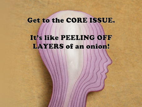 (Challenge 2 - Page 27) Get to the CORE ISSUE. It’s like PEELING OFF LAYERS of an onion!