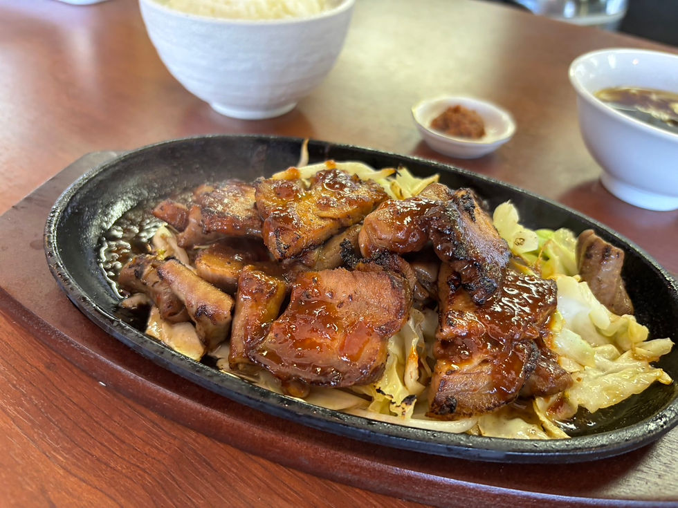 鉄板単品イメージもつ叉焼シズル