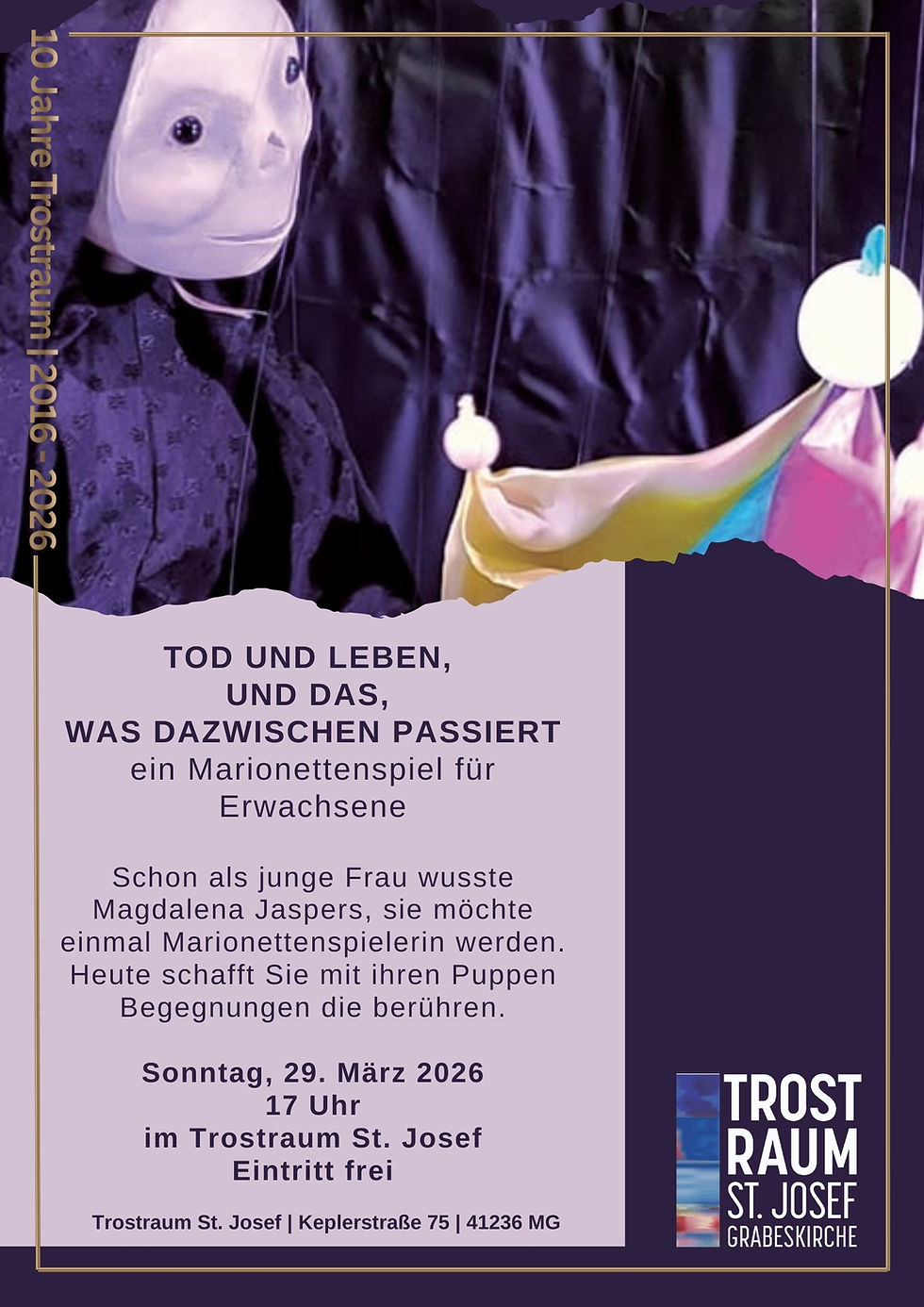 Marionettenspiel für Erwachsenen "Tod und Leben und das was dazwischen passiert"