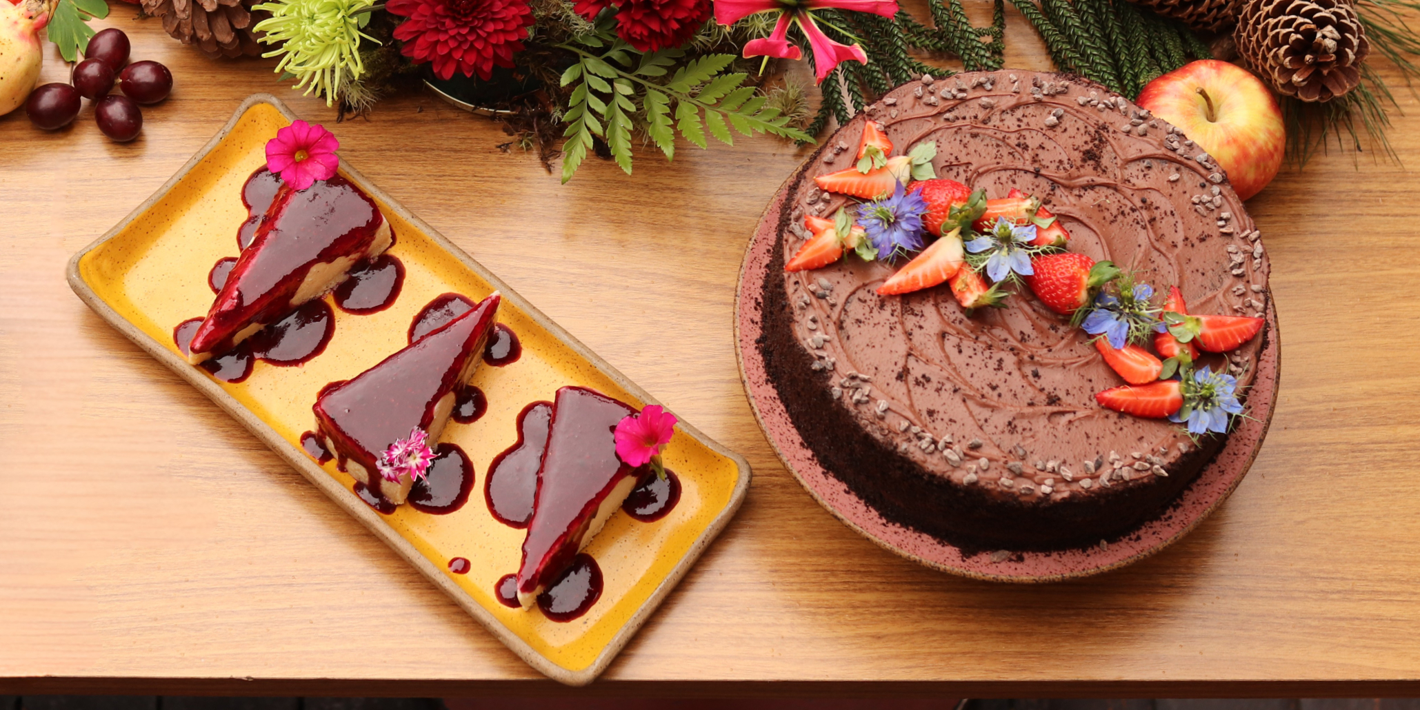 Arranged Food and Objects