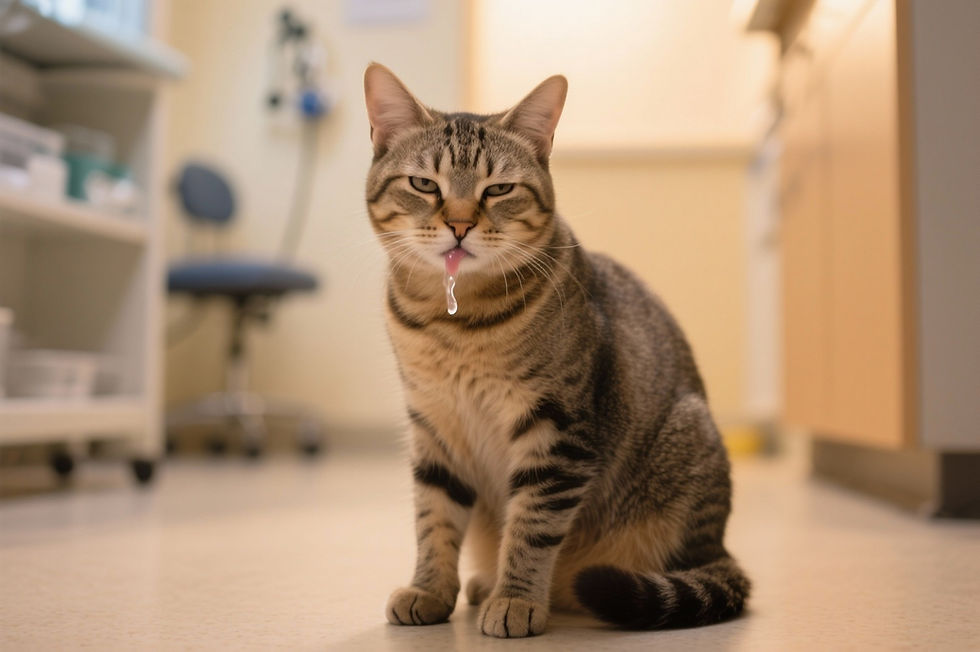 🐾 แมว น้ำลายไหลบ่อย ไม่ปกติ! เช็กก่อนสายว่าเกิดจากอะไร