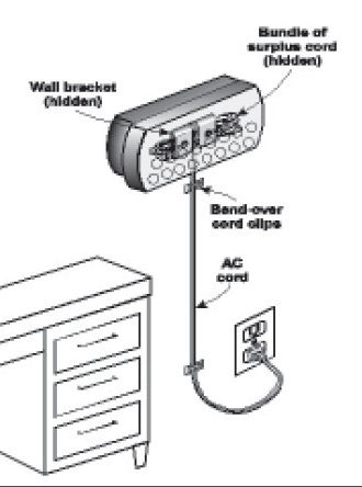 Xcvr on wall bracket dwg