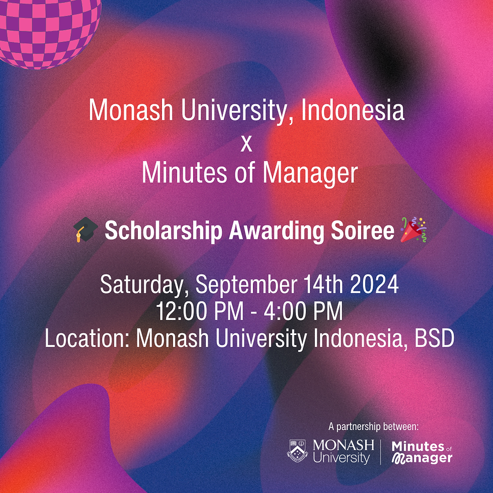 Monash University X Minutes of Manager