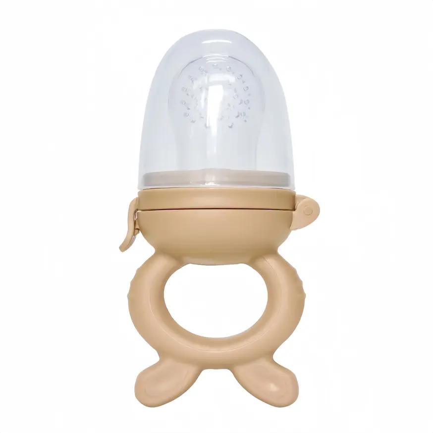 Grignoteuse lapin en silicone marron