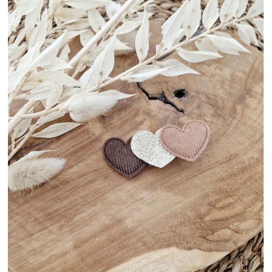 Barrette Love choco/or