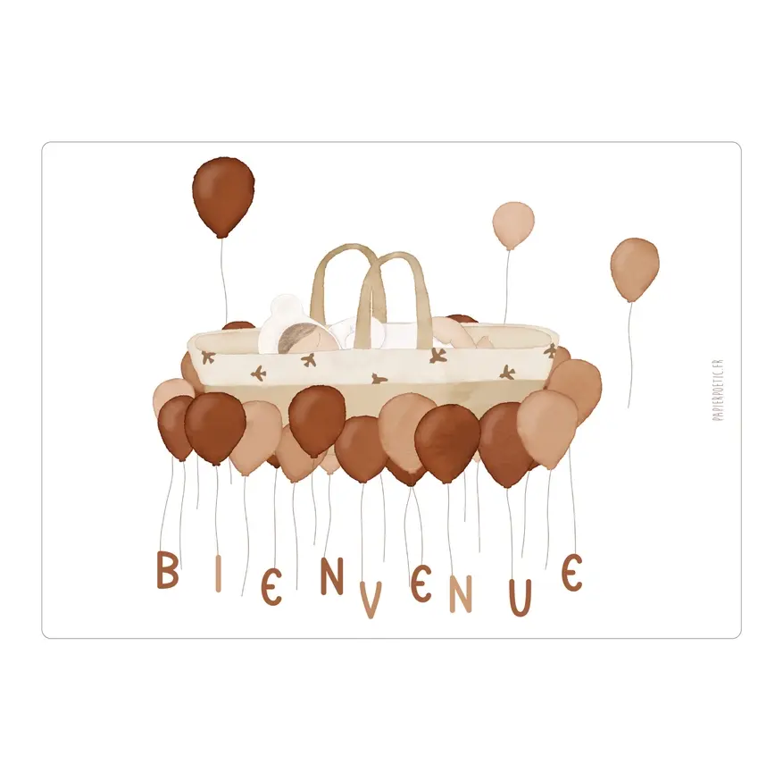 Carte de naissance bébé bienvenue