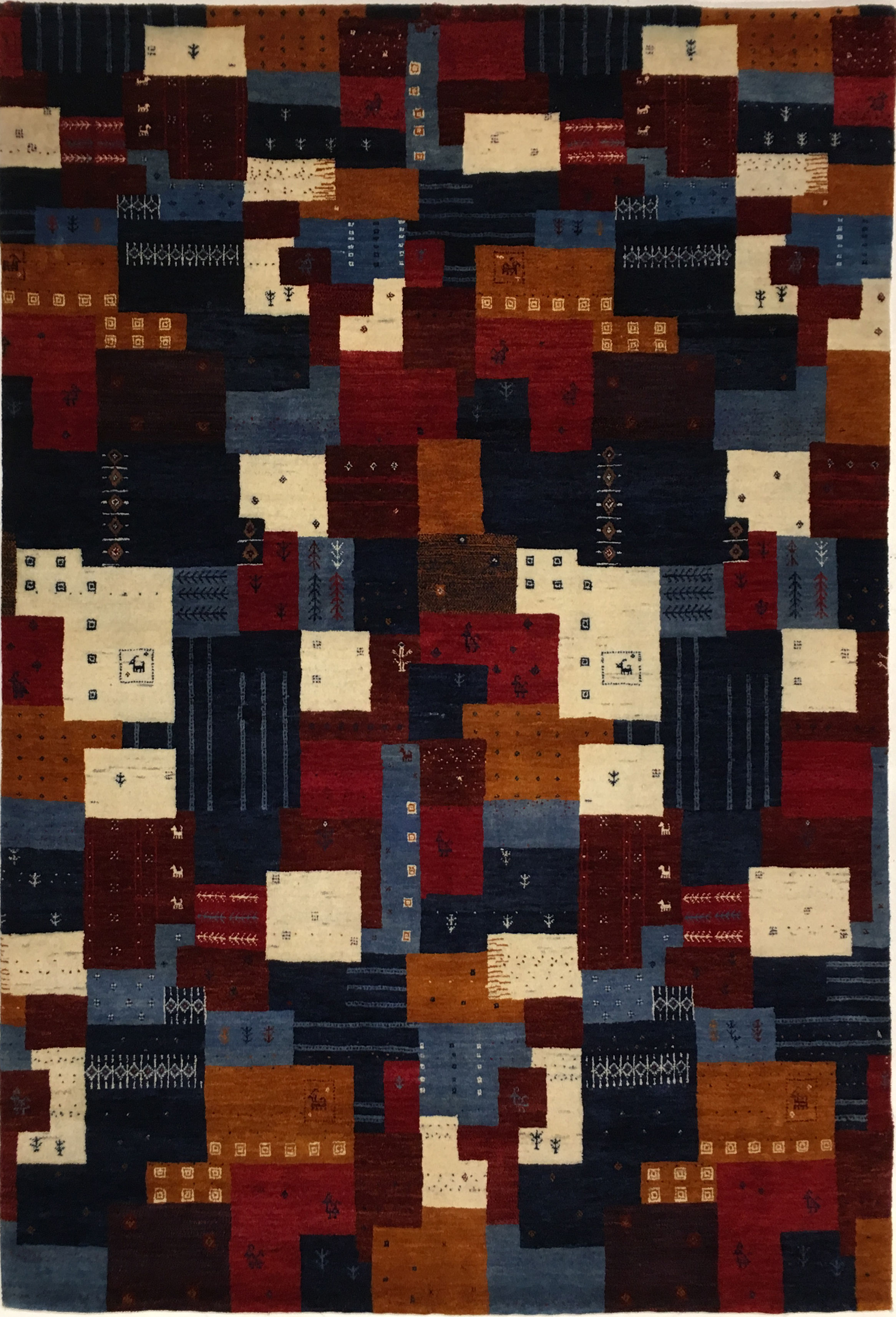 8166 MODERN 4' 11" X 6' 10" Wool