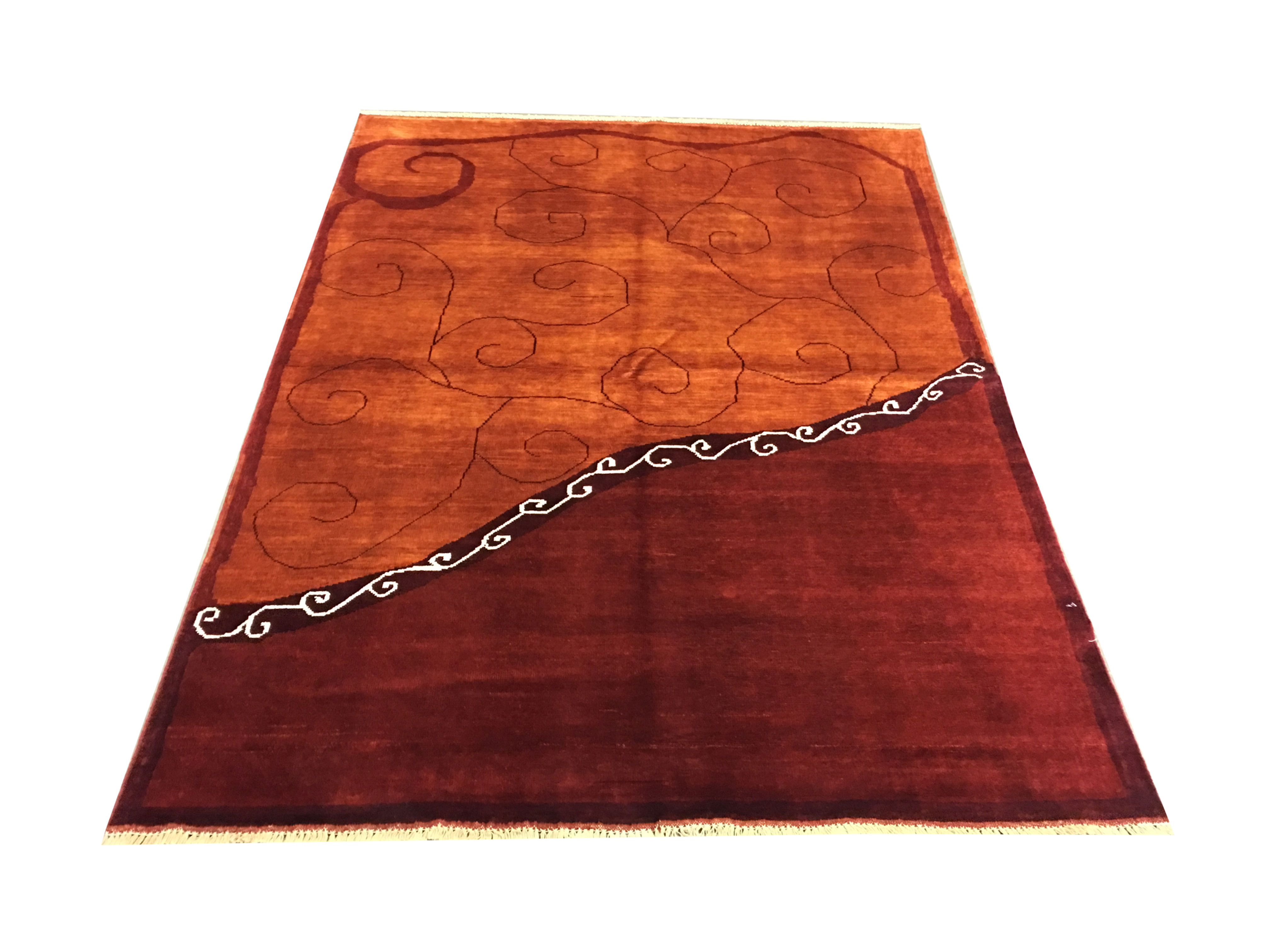 10764 Contemporary 4'11" X  6' 6" Wool Afg Area Rug