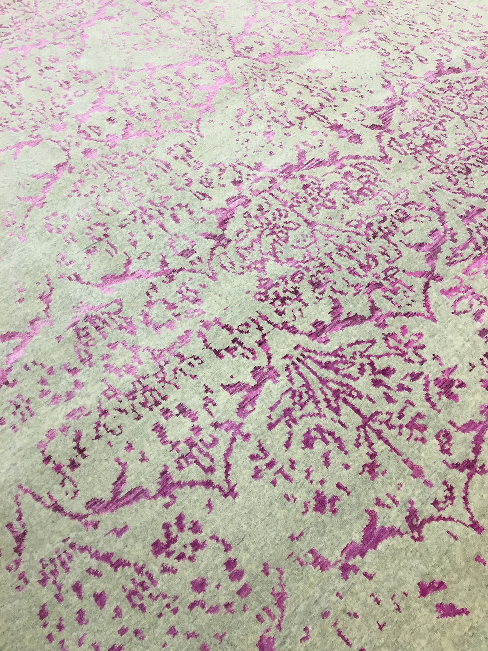Thumbnail: 4582 PERISMOTB 8' 3" X 9' 9" Wool & Artificial Silk