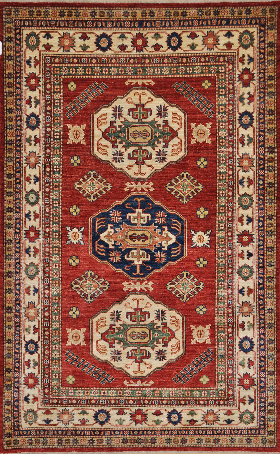 Thumbnail: 1051 KAZAK 4' 4" X  7' 1" Wool