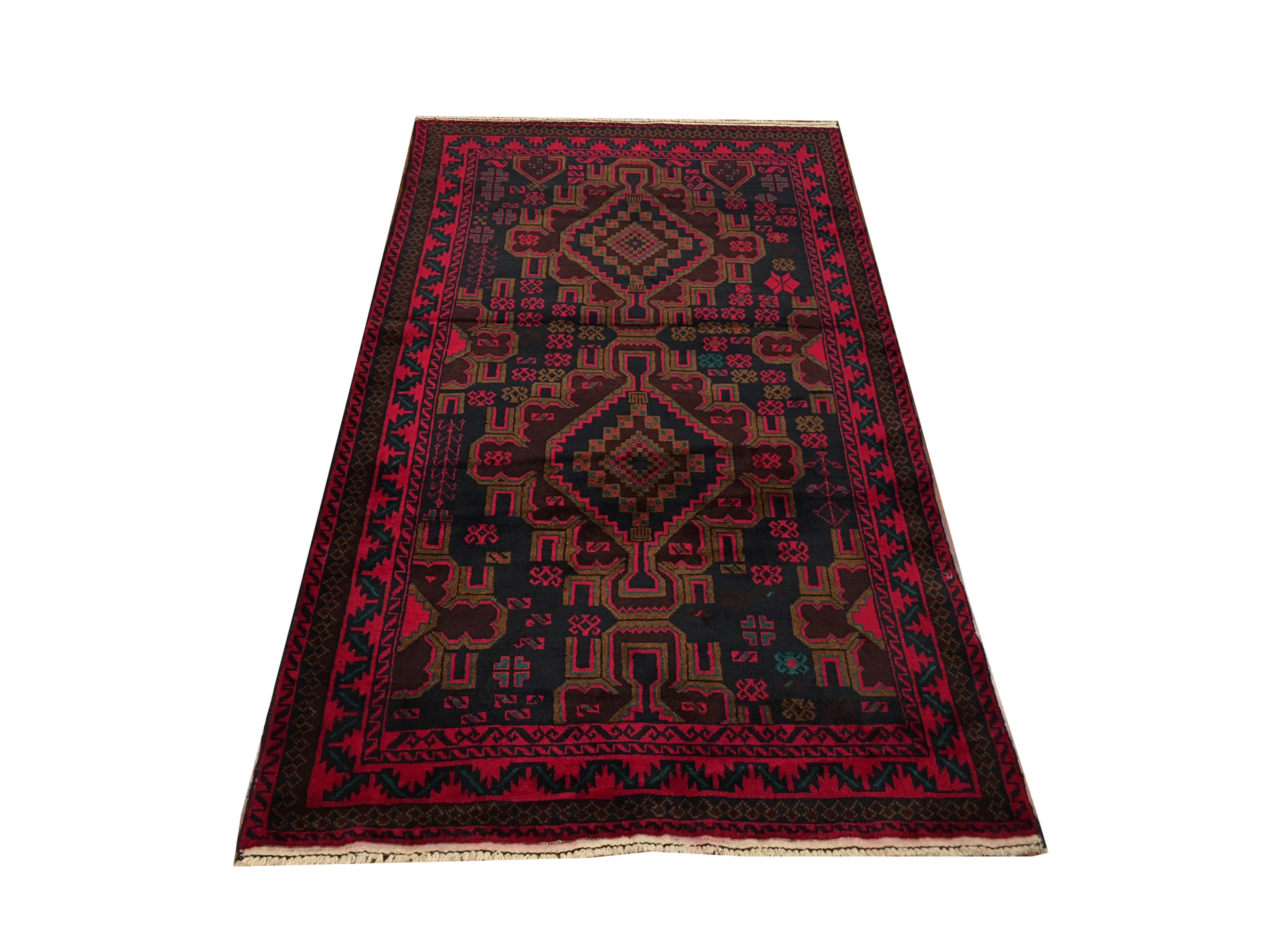 10595 Belluchi 3' 4" X  6' 1" Wool Pakistani Area Rug