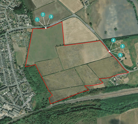 Location of Proposed Access Options | New Whittington | Harworth Group