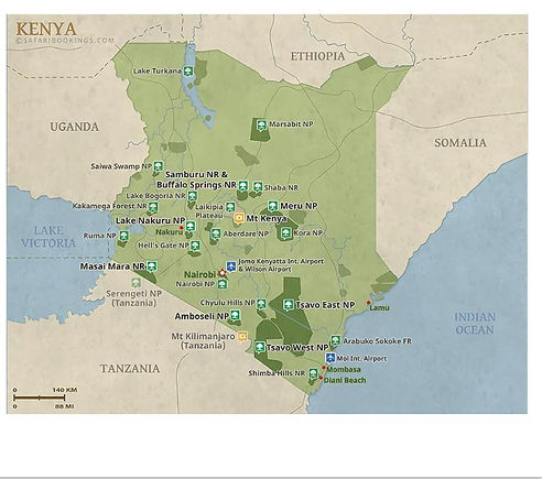 Another map of Kenya