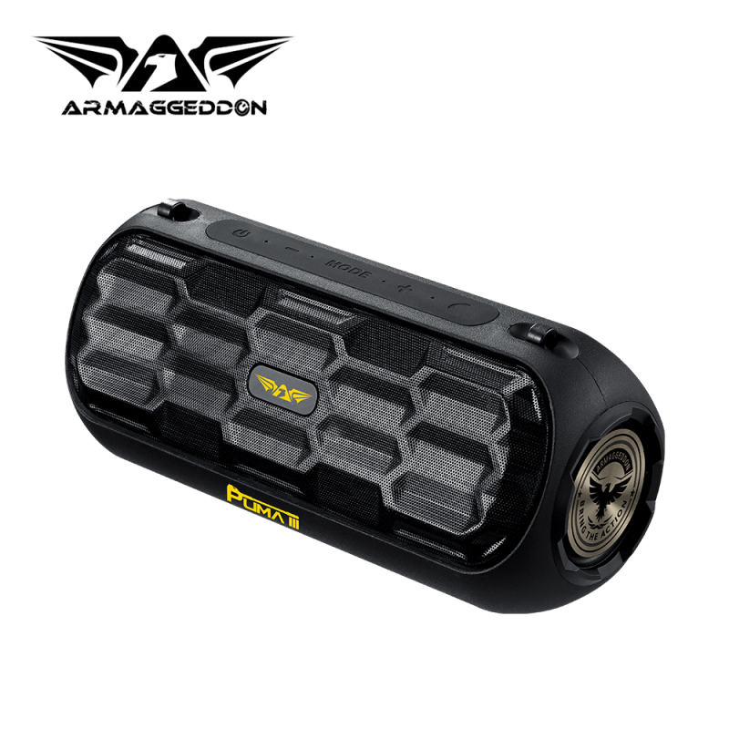 Armaggeddon Puma III Jet Black Bluetooth Portable Speaker