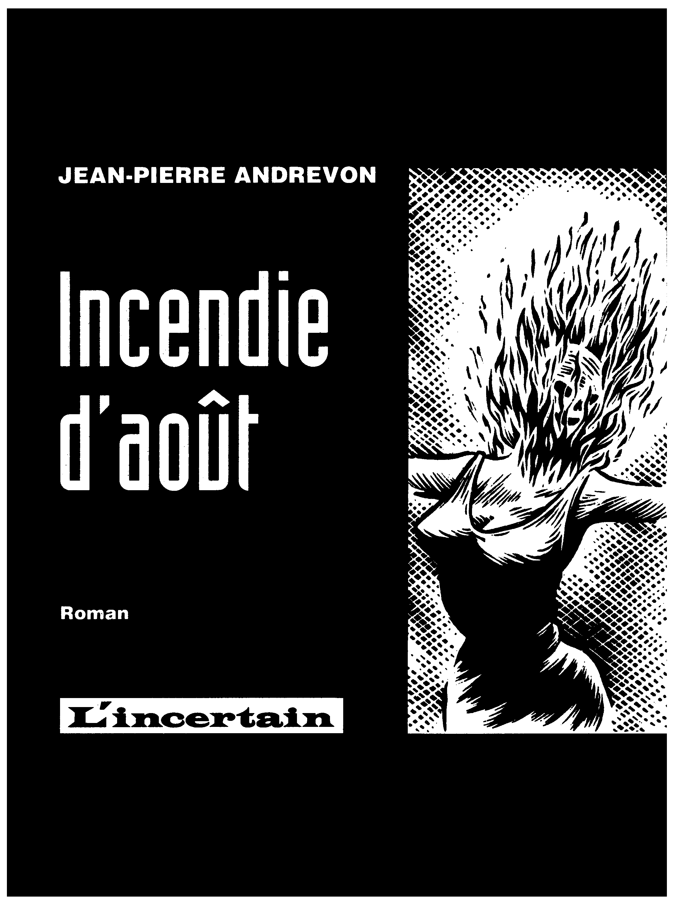 couverture, éditions l'incertain, jean-pierre andrevon