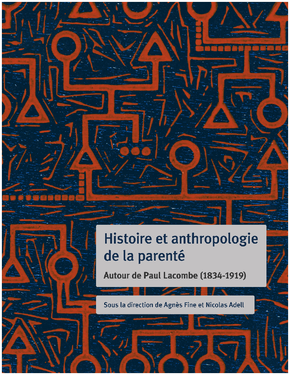 couverture livre, CTHL, anthropologie, parenté