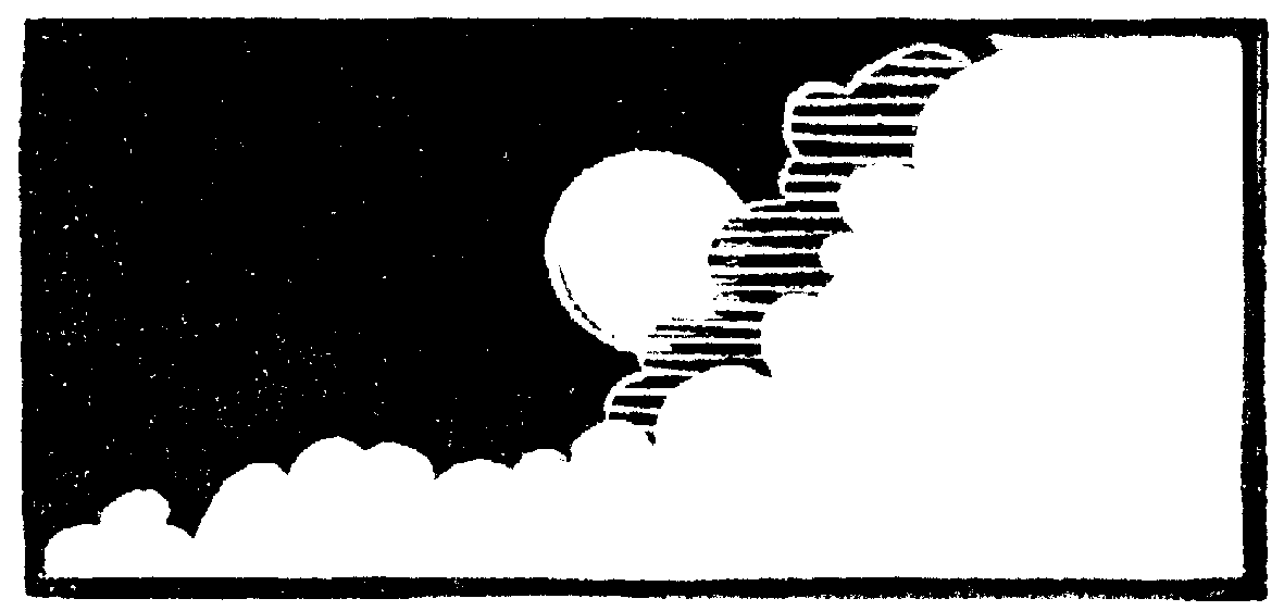 édition, vignette, lune