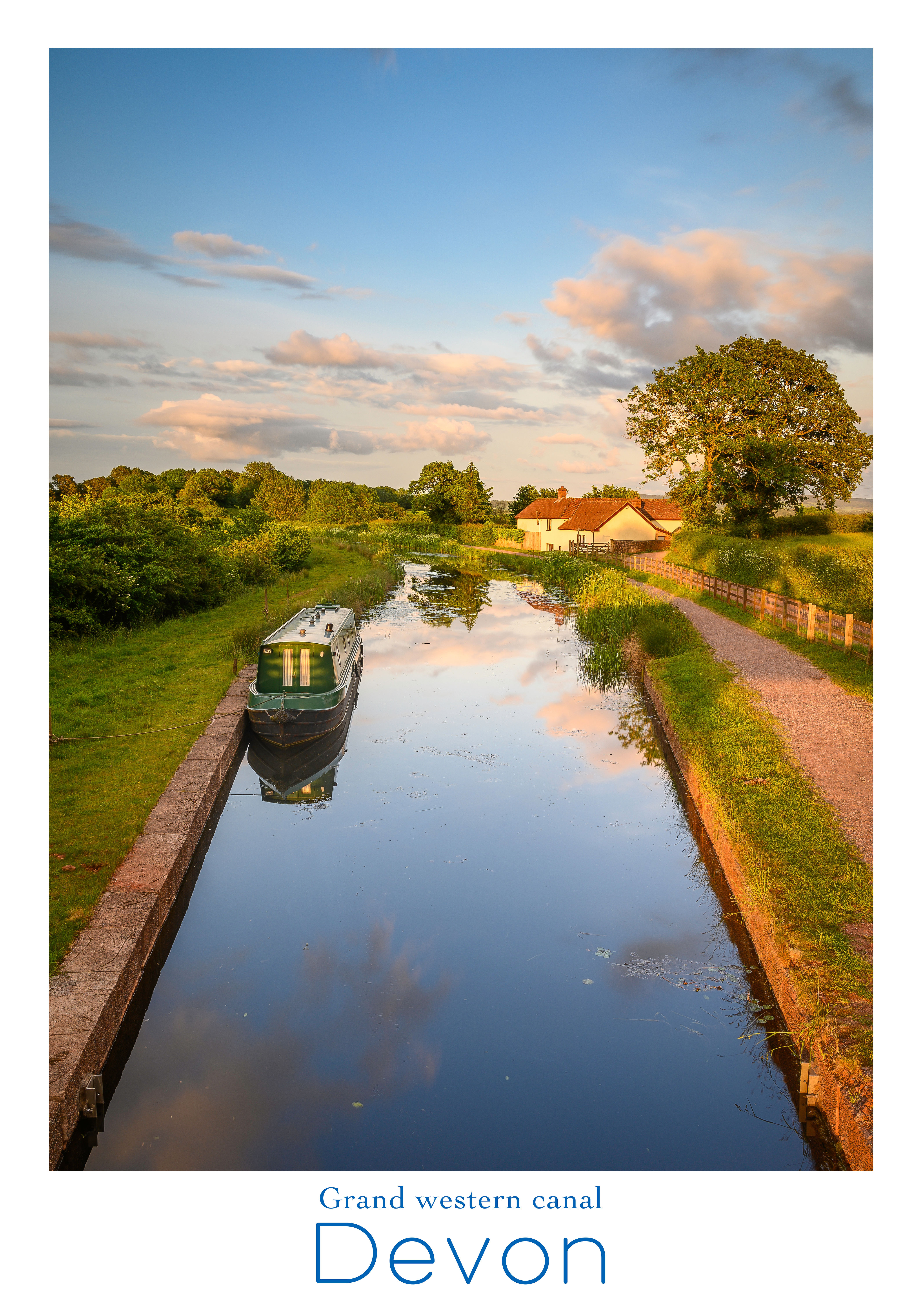 Grand western canal travel poster