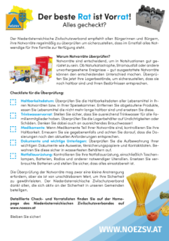 Vorschau: Pressekit - Vorrat, alles gecheckt?