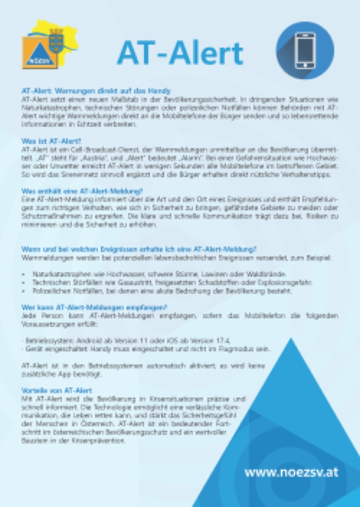 Vorschau: AT-Alert Infoblatt A4