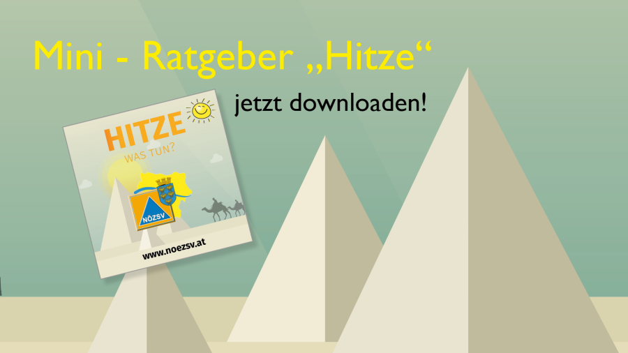 Mini-Ratgeber Hitze. Vorsorge für heiße Tage.