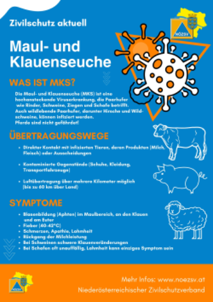 Vorschau: Infoblatt Maul- und Klauenseuche