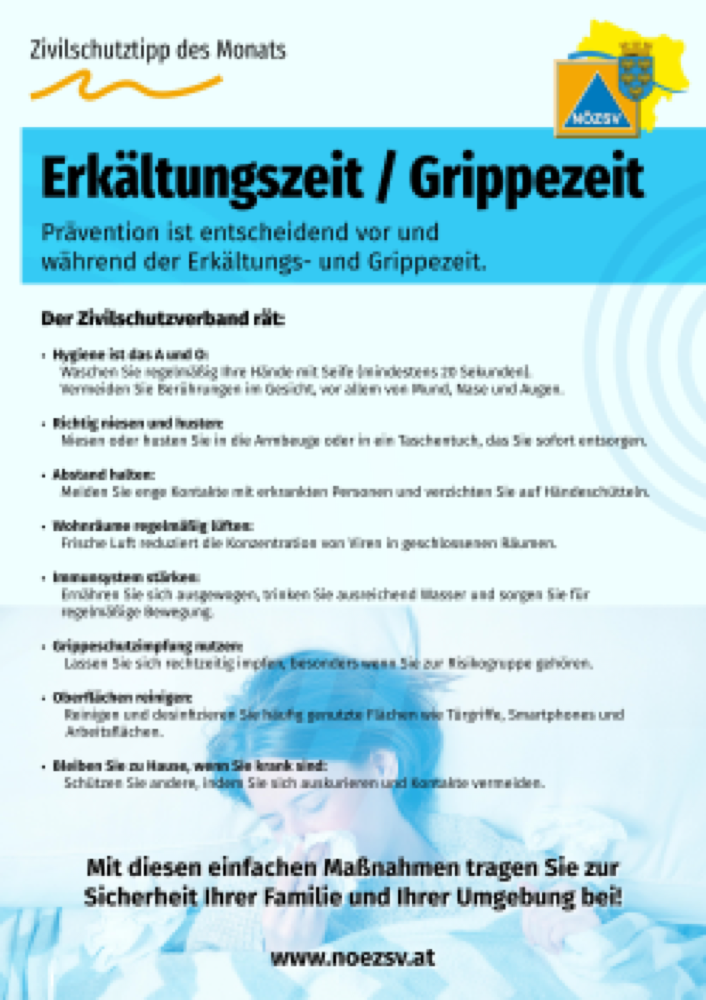 Vorschau: Pressekit - Erkältungszeit/Grippezeit