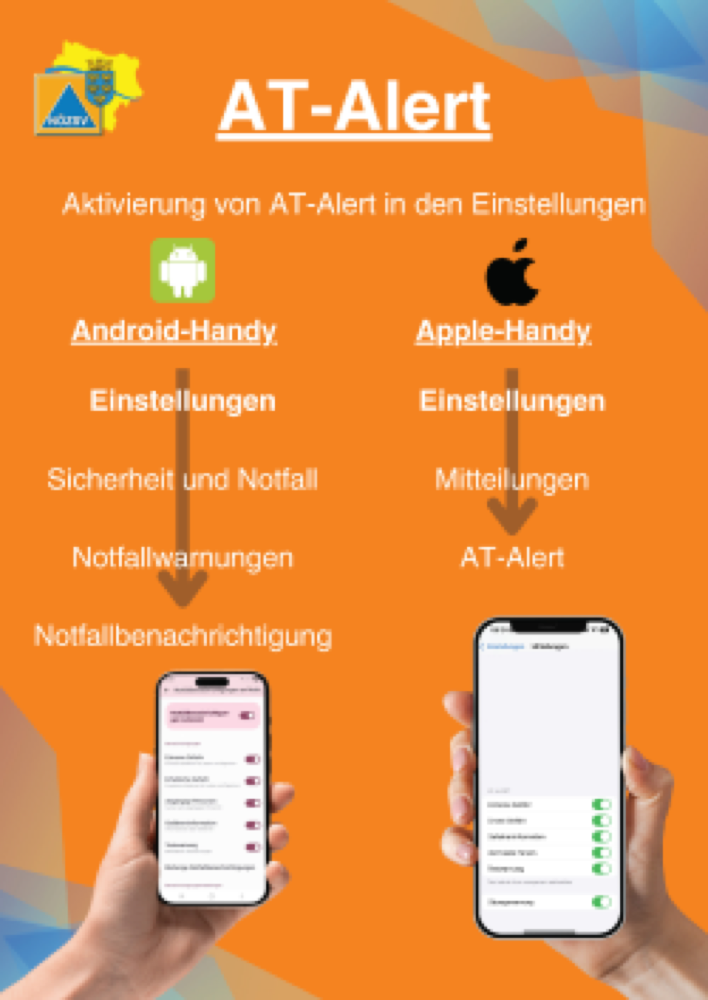 Vorschau: AT-Alert Einrichten am Handy