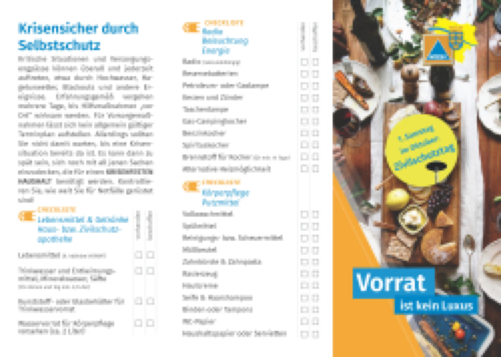 Vorschau: Folder Bevorratung