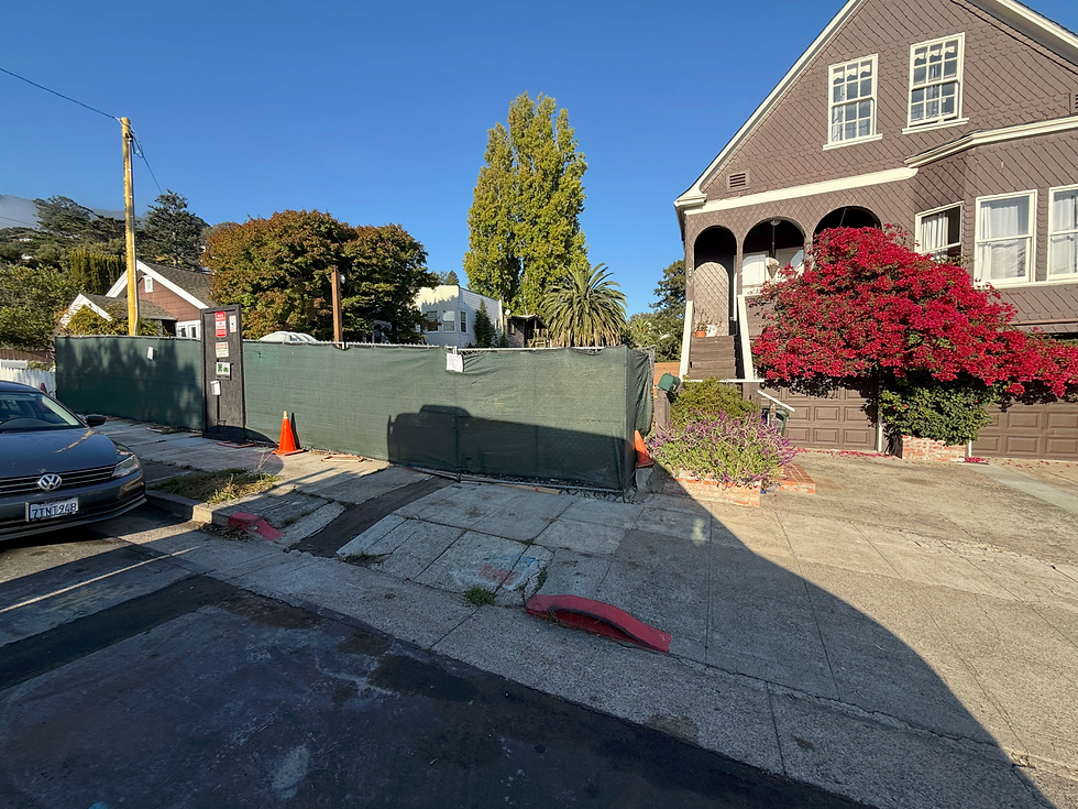 This is what our construction site looked like when Matthew Mandich entered our property: closed, locked, and clearly marked with a no trespassing sign.