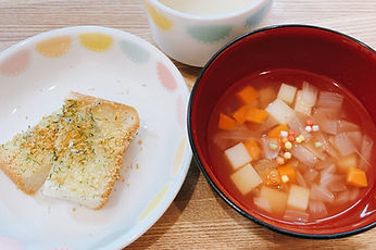 トーストとスープ