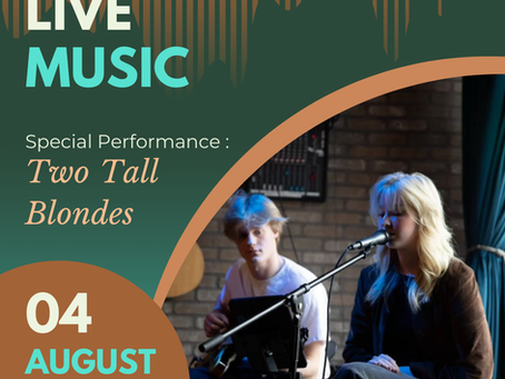 Live Music Alert - Sunday, August 4th in The Lounge!