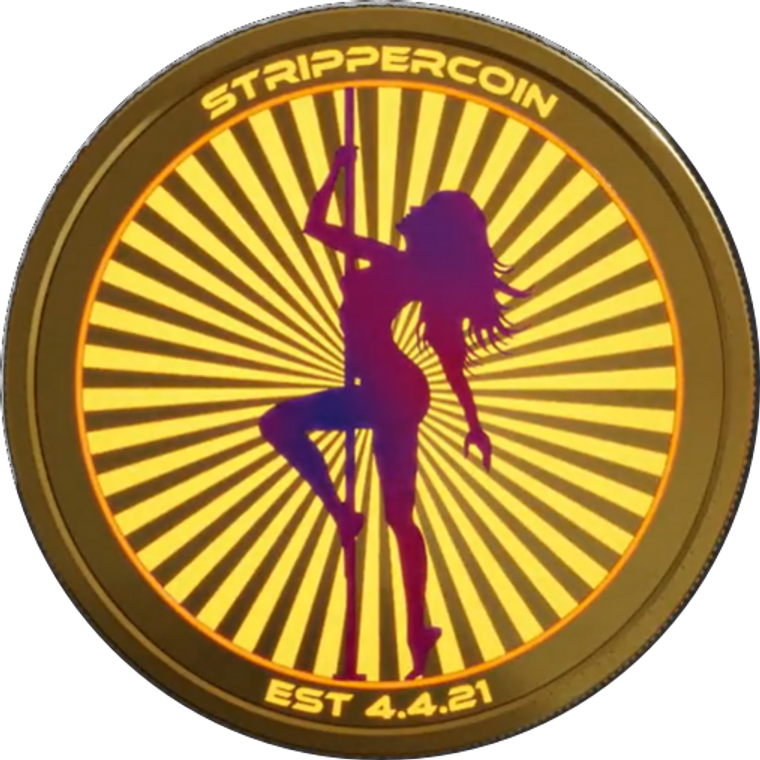 StripperCoin gold coin