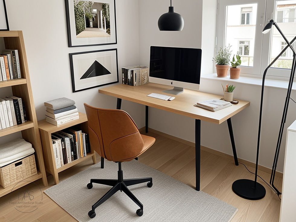 תמונה ממוזערת: פינת עבודה ביתית בחר כהשראה לסגנון - סקנדינבי