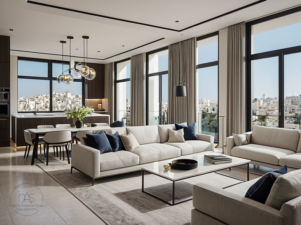 תמונה ממוזערת: עיצוב פנים סלון סגנון מודרני