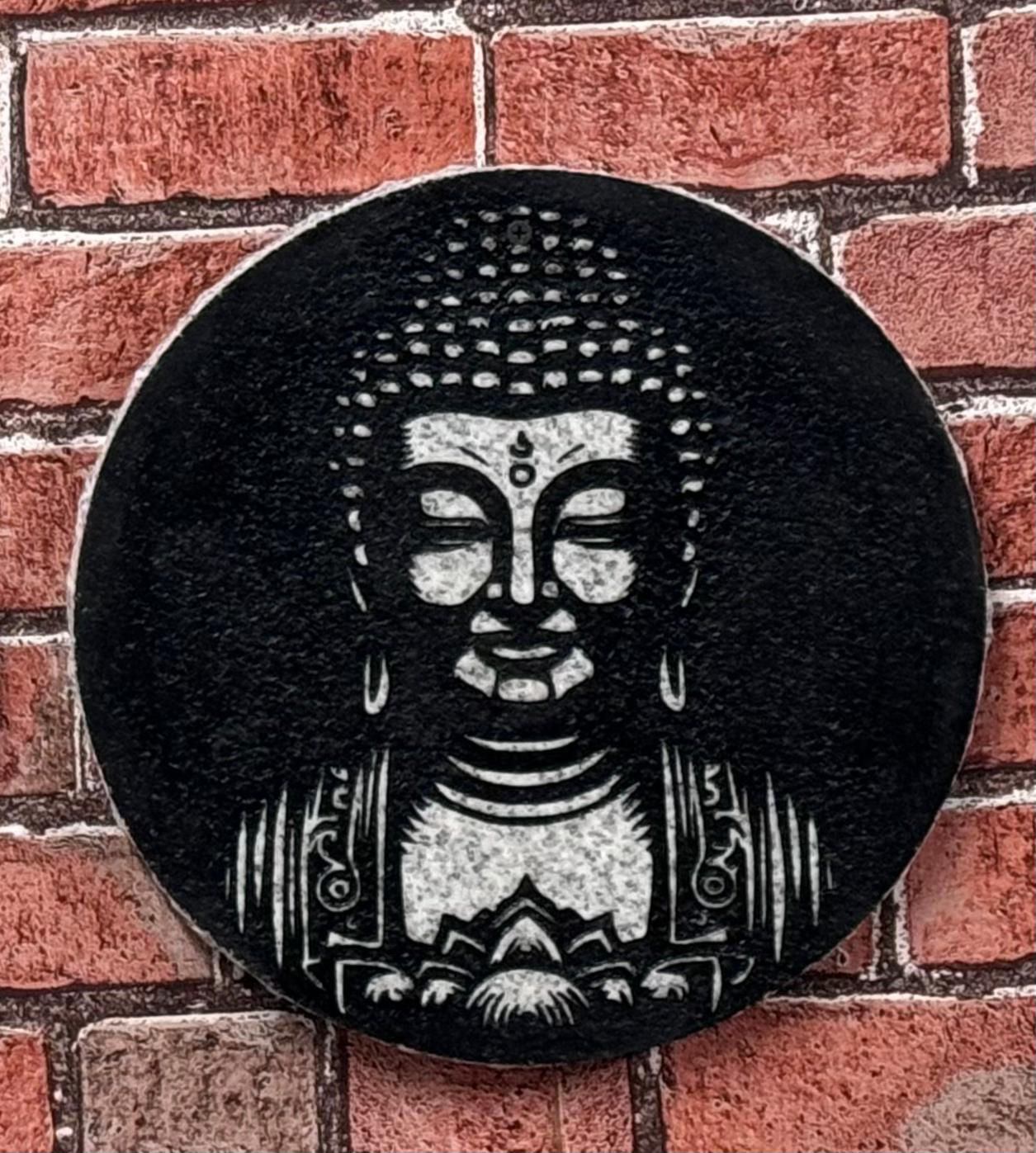 12" Round Buddha