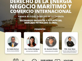 I FORO VIRTUAL “DERECHO DE LA ENERGÍA, NEGOCIO MARÍTIMO Y COMERCIO INTERNACIONAL”, SEGUNDO BLOQUE