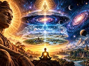 Ancient Indian map of reality showing Brahman, Atman, Maya, Prakriti and consciousness