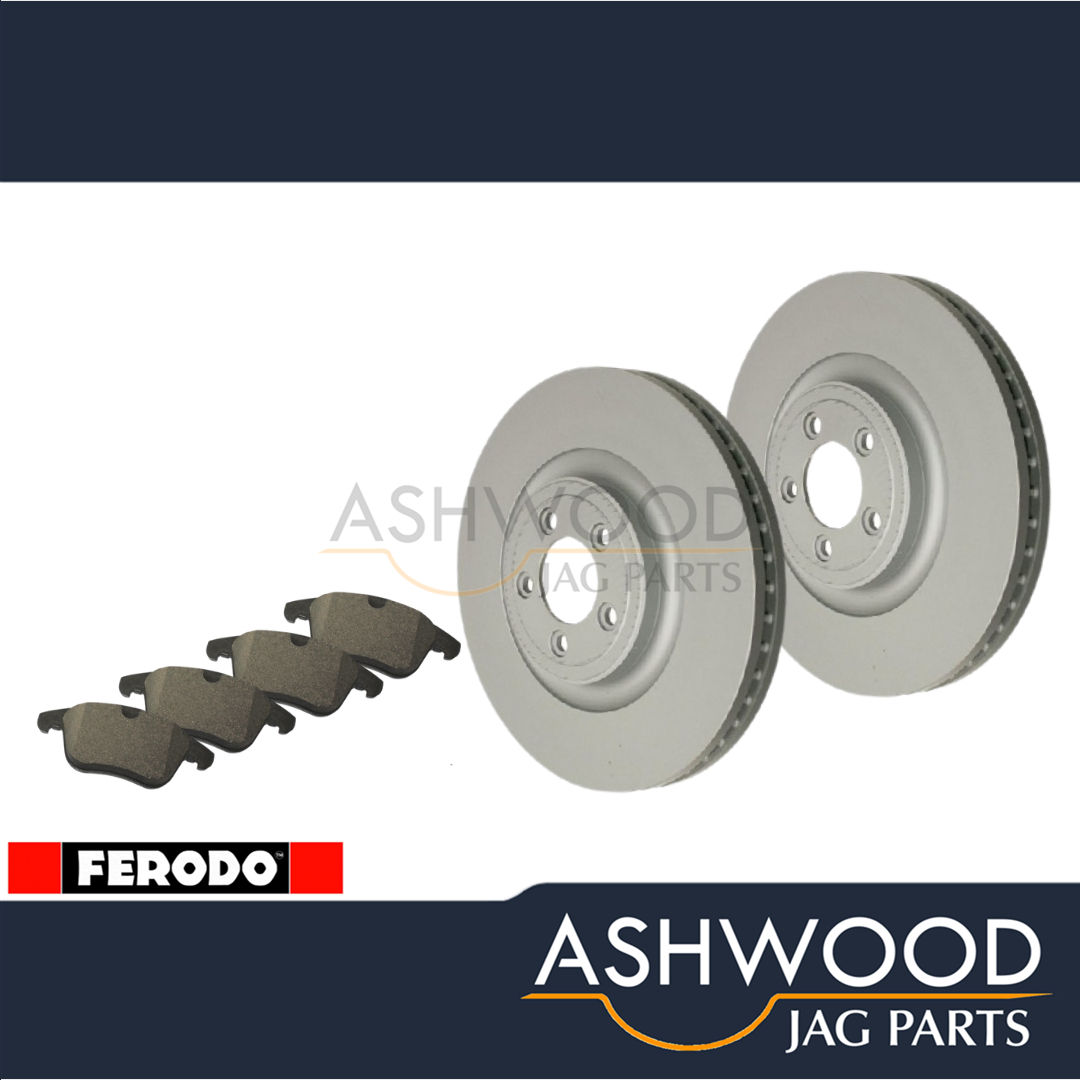 Jaguar S-Type X200 3.0 V6 (2005-08) Front Brake Kit (305mm) FERODO Pads