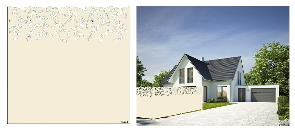 Miniature : Design CORALLYA semi-ajouré  1750 x 1800 mm