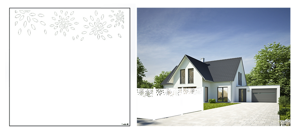 Miniature : Design FEUILLAGE semi-ajouré  1750 x 1800 mm