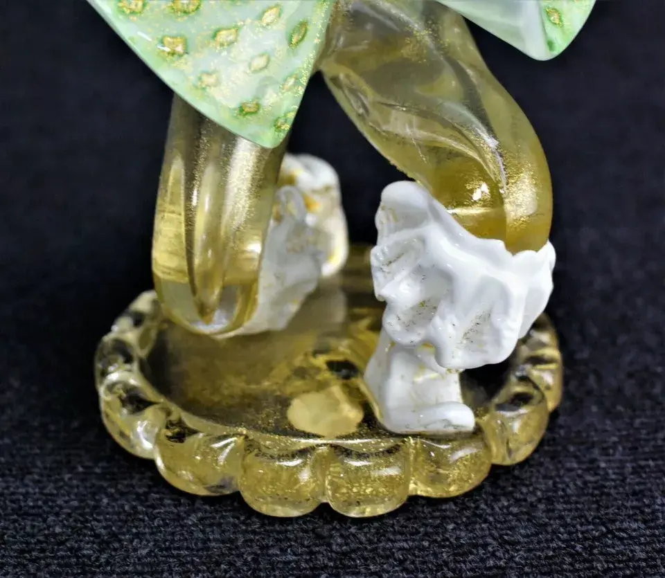 Thumbnail: Fratelli Toso Figurine Murano Glass Candle Holder