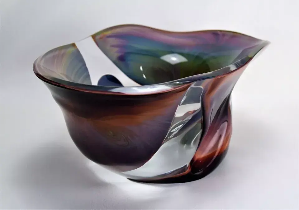 Thumbnail: Dino Rosin Calcedonio Sculpture Murano Glass