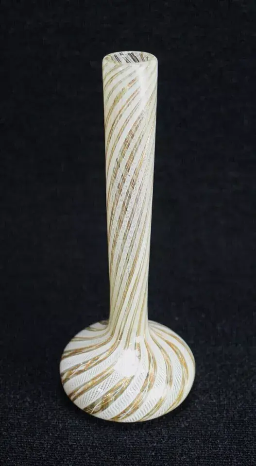 Thumbnail: Murano Glass Vase Latticino Fratelli Toso