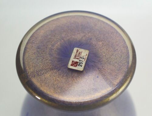 Thumbnail: Murano Glass Vase  Signed by Barovier & Toso  purple