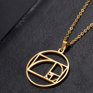 Thumbnail: Fibonacci Gold Pendant