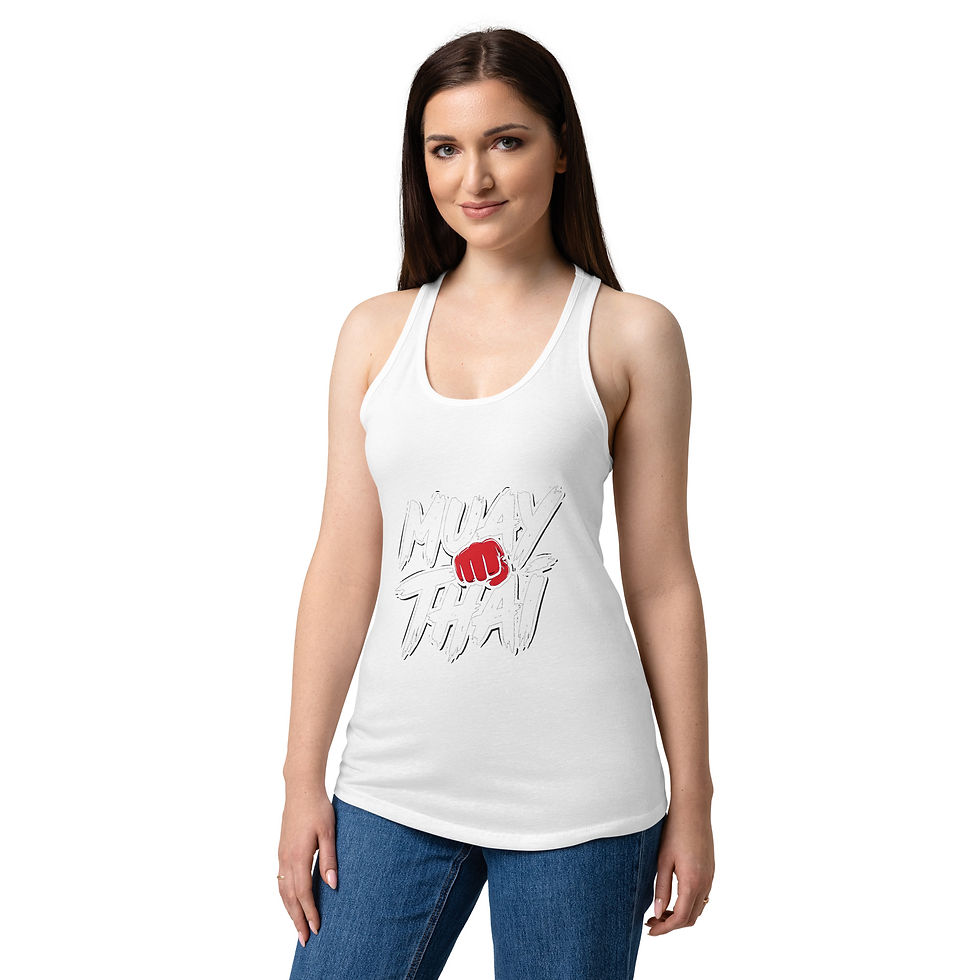 Miniaturbild: Muay Thai Damen Tank Top – Fight Spirit Kickboxing Fitness Shirt