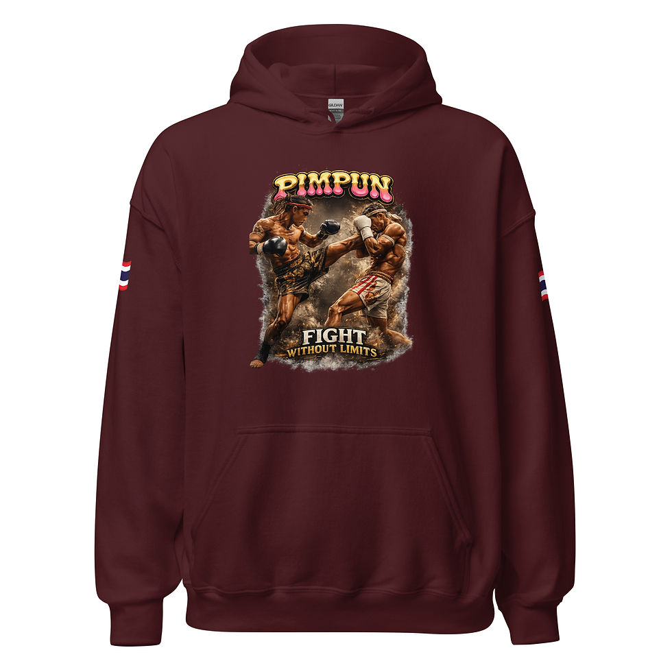Miniaturbild: Muay Thai Fight Without Limits Hoodie – PIMPUN Edition