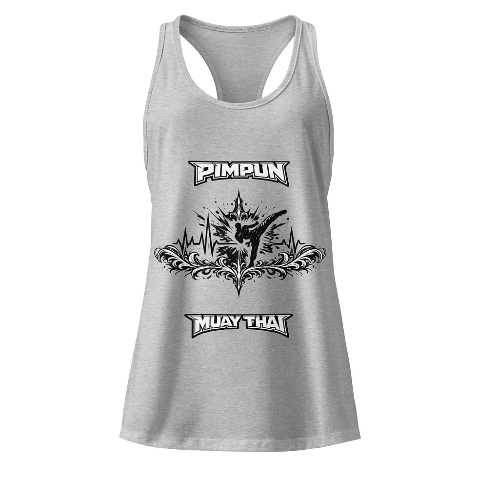 Miniaturbild: Muay Thai Tank Top Damen – Heartbeat Kick Gym & Fitness | PIMPUN